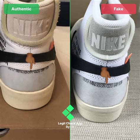 nike off white blazer black real vs fake - are Nike blazers genuine.